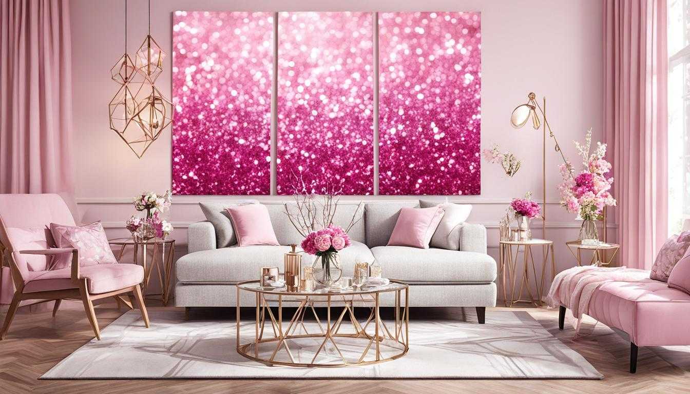 pink sparkles